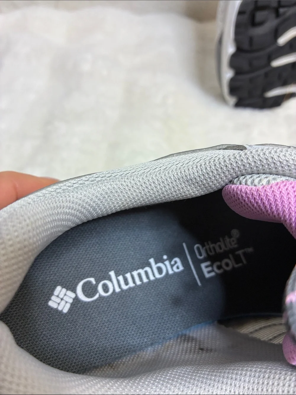 Columbia Women's Gray and Pink Trail Athletic Sneakers
